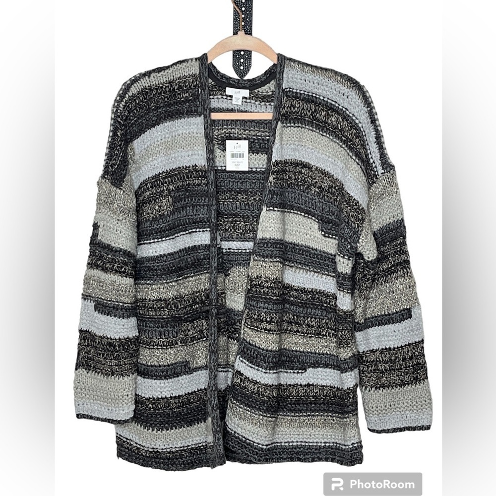 NWT J Jill Striped Sweater Sz Med Petite